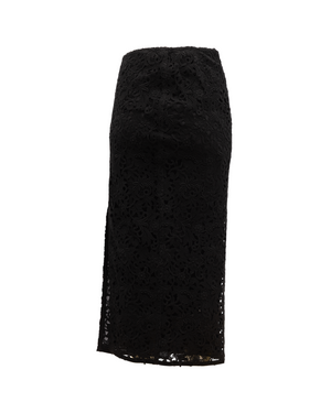 Valentino Garavani Damen Midirock mit floraler Spitze