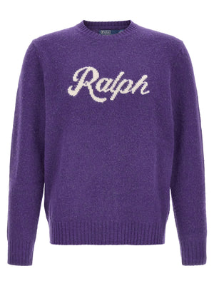 Polo Ralph Lauren Lila Wollstrickjacke