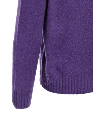 Polo Ralph Lauren Lila Wollstrickjacke