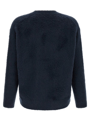 Roberto Collina Blauer Baumwollcardigan