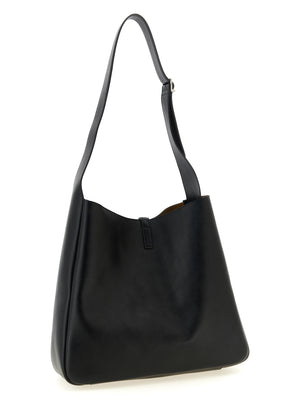Saint Laurent Schwarze Kalbsleder-Schultertasche