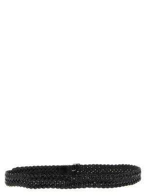 Saint Laurent Schwarzer Kalbsleder Gürtel Regular