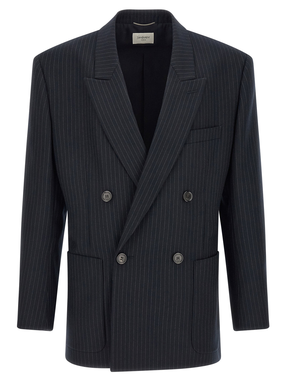 Saint Laurent Blauer Wollblazer