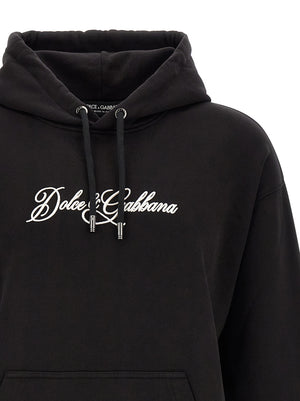 Dolce & Gabbana Schwarzer Baumwoll-Sweatshirt