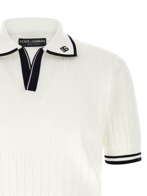 Dolce & Gabbana Bicolor Cotton Polo Shirt