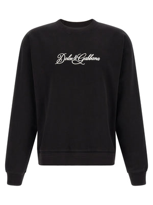 Dolce & Gabbana Schwarzer Baumwoll-Sweatshirt
