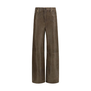 Golden Goose Braune Lederhose
