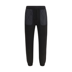 Black Cotton Athletic Pants