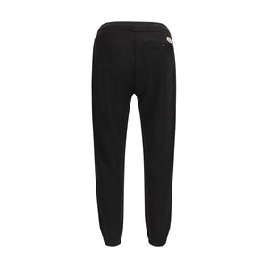 Black Cotton Athletic Pants