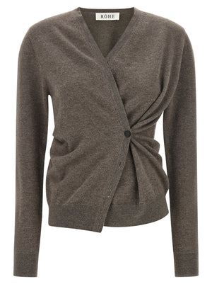 Rohe Brauner Wollcardigan