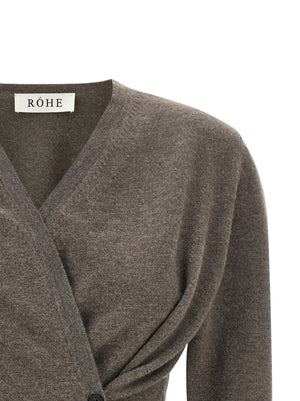 Rohe Brauner Wollcardigan
