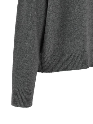 Peserico Grauer Wollcardigan