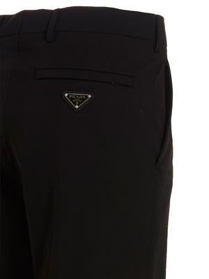 Prada Schwarze Freizeithose aus Polyester