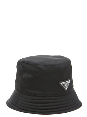 Prada Schwarzer Nylon-Eimerhut
