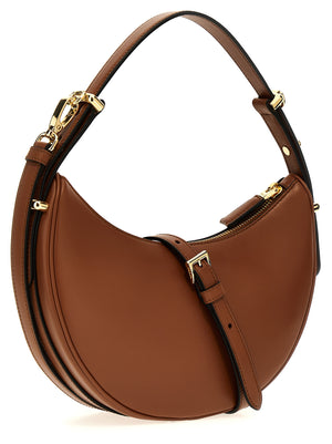 Prada Braunes Kalbsleder Damen Crossbody Tasche