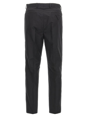 Prada Schwarze Baumwoll-Röhrenhose