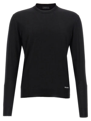 Prada Schwarzer Seiden-Cardigan