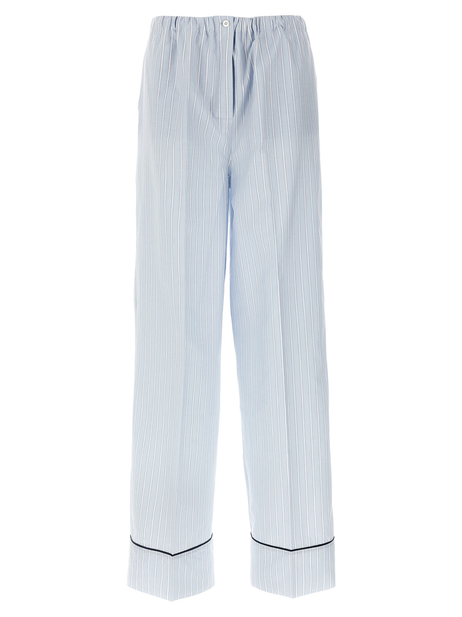 Prada Blaue Baumwoll-Freizeithose