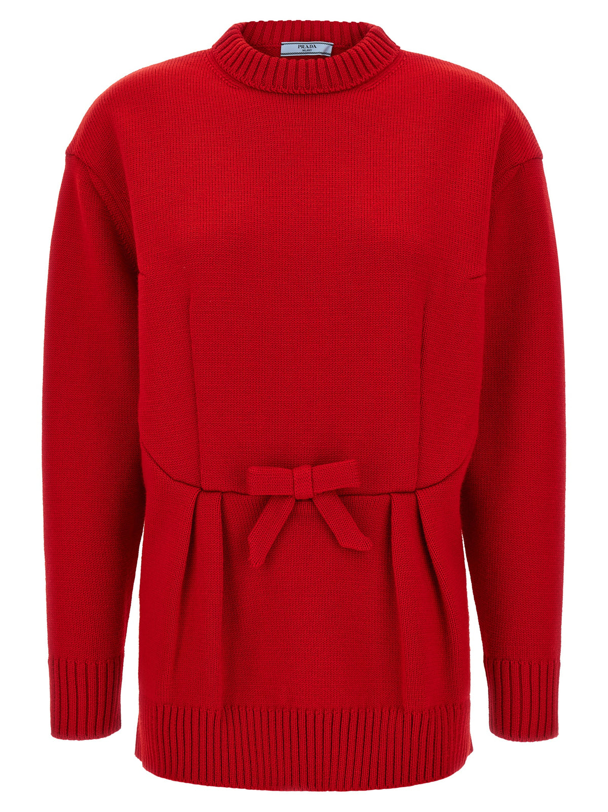 Prada Mehrfarbige Strickjacke aus reiner Schurwolle