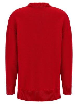 Prada Mehrfarbige Strickjacke aus reiner Schurwolle