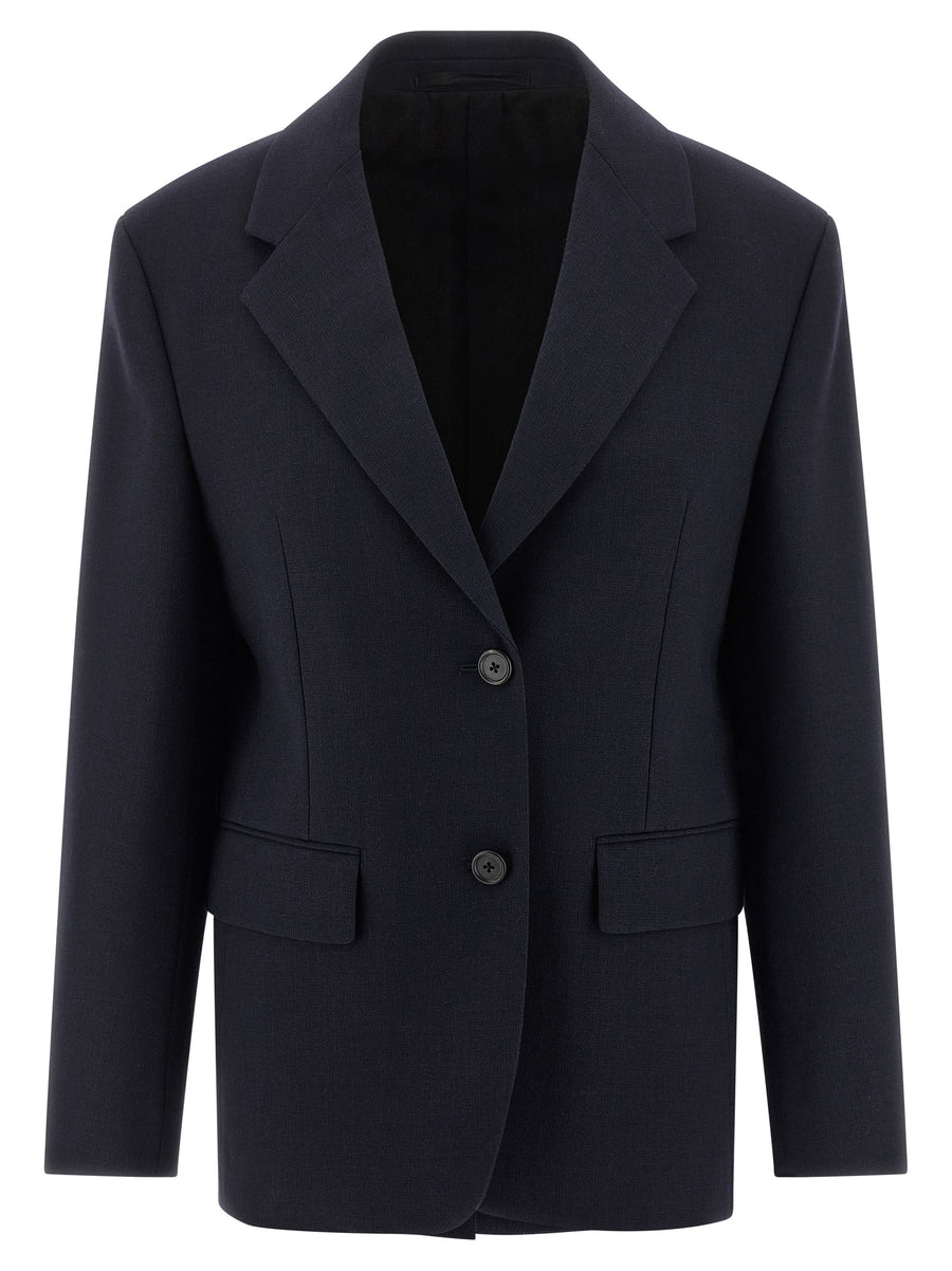 Prada Blaues Sakko aus reiner Schurwolle
