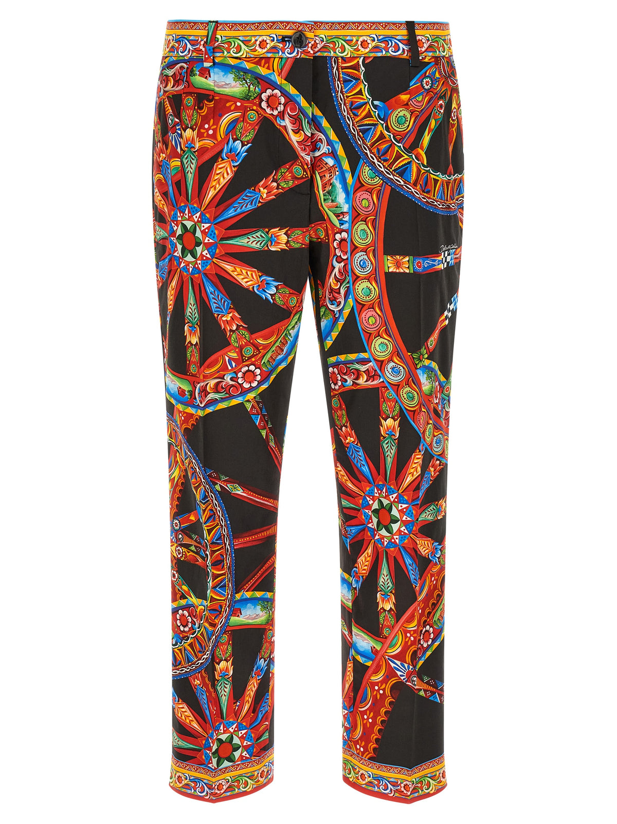 Dolce & Gabbana Mehrfarbige Baumwoll-Freizeithose