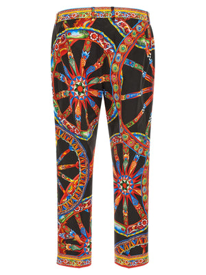 Dolce & Gabbana Mehrfarbige Baumwoll-Freizeithose