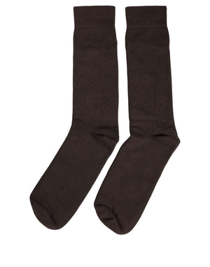 Dolce & Gabbana Dunkelbraune Kniestrümpfe aus Baumwolle