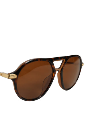Dolce & Gabbana Braune DG4343F Havana Tortoise Damen Sonnenbrille
