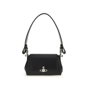 Vivienne Westwood Schwarze Schultertasche aus Polyurethan