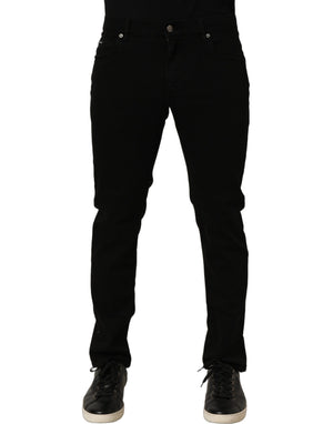 Dolce & Gabbana Schwarze Skinny Jeans aus Baumwollstretch