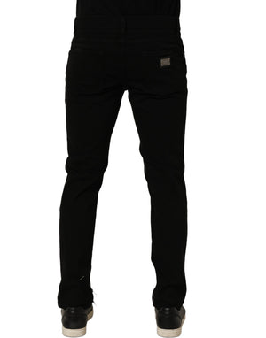 Dolce & Gabbana Schwarze Skinny Jeans aus Baumwollstretch