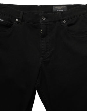 Dolce & Gabbana Schwarze Skinny Jeans aus Baumwollstretch