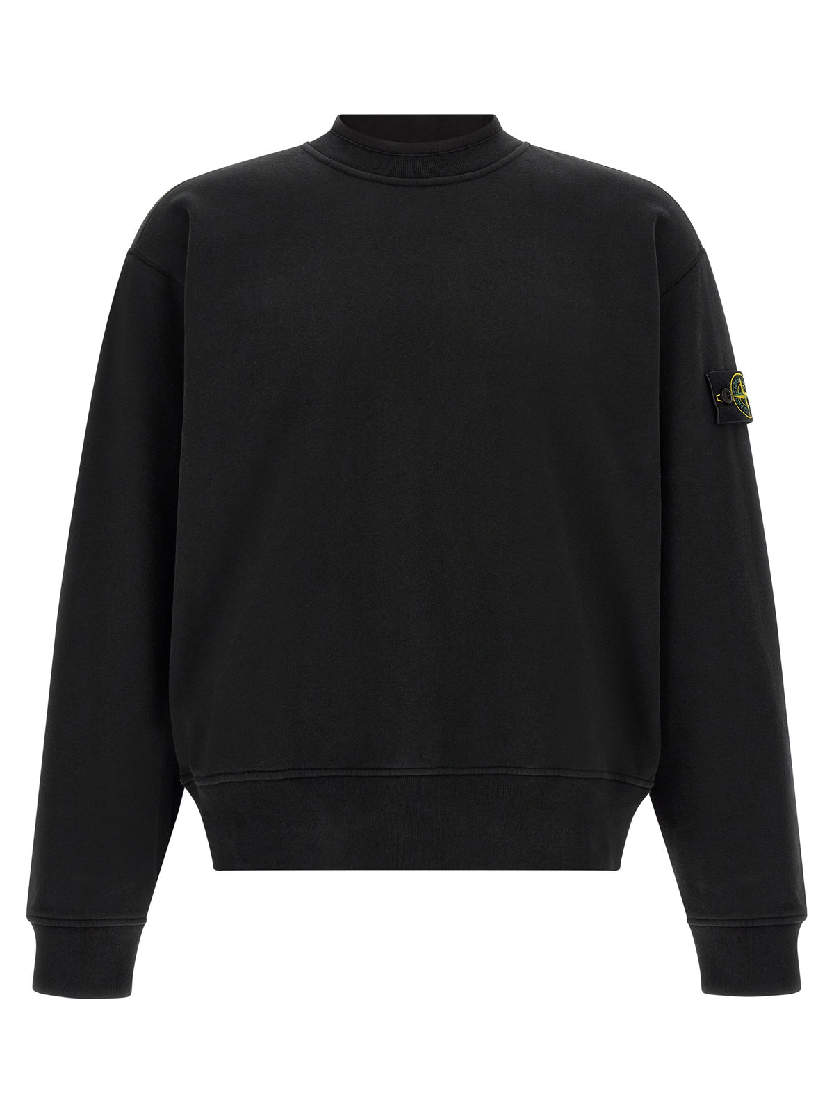 Stone Island Schwarzer Baumwoll-Sweatshirt