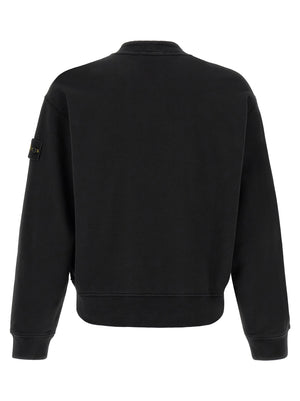 Stone Island Schwarzer Baumwoll-Sweatshirt