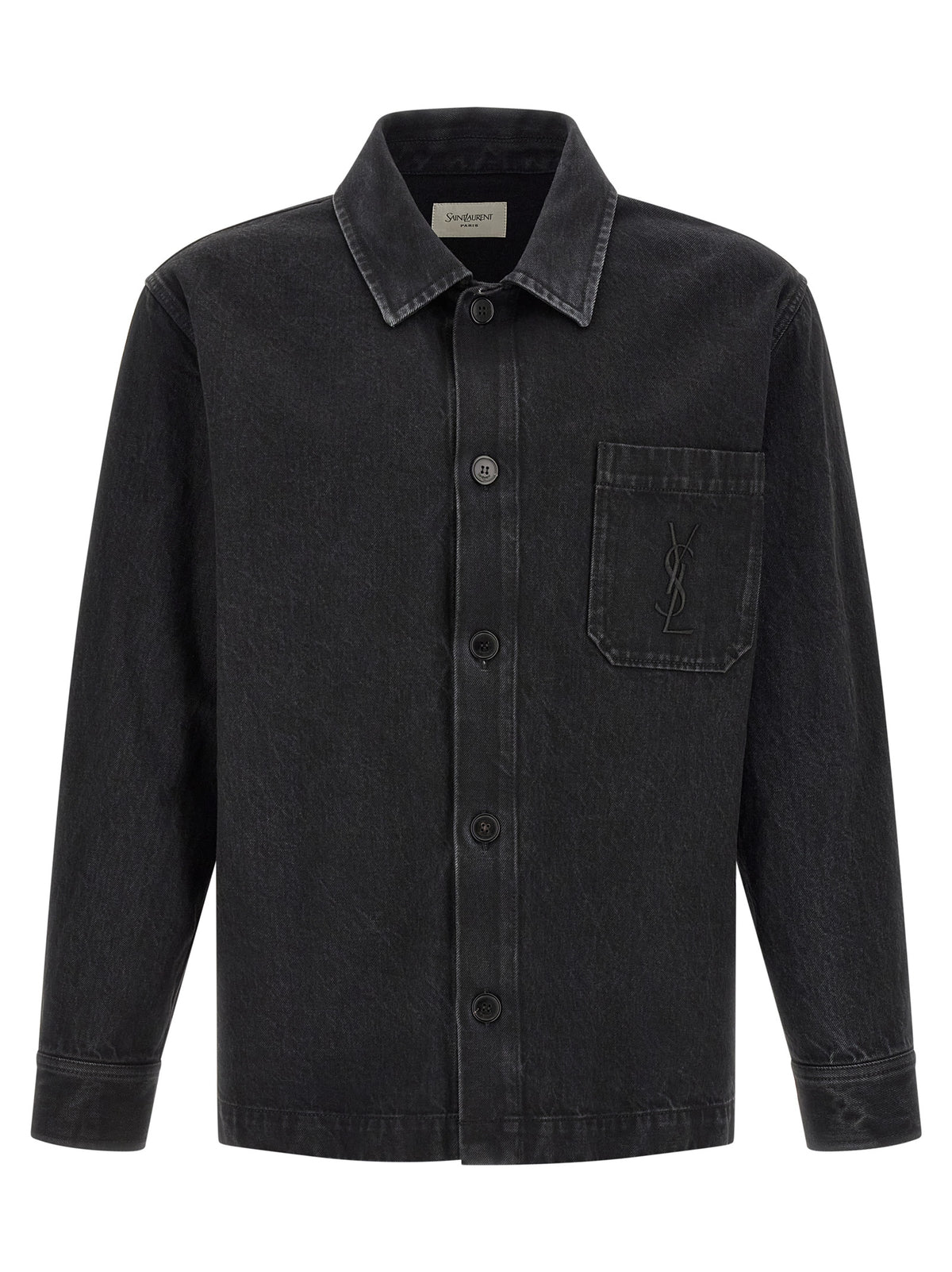 Saint Laurent Schwarze Baumwollbluse