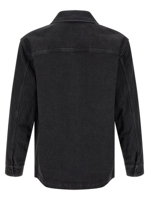 Saint Laurent Schwarze Baumwollbluse