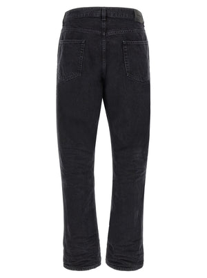 Saint Laurent Schwarze Baumwolljeans im Relaxed Fit