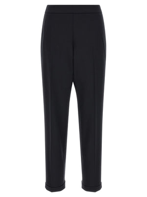 Alberto Biani Schwarze Cropped Hose aus Polyester