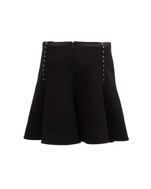 Valentino Garavani Mini-Rock in Schwarz mit Golddetails