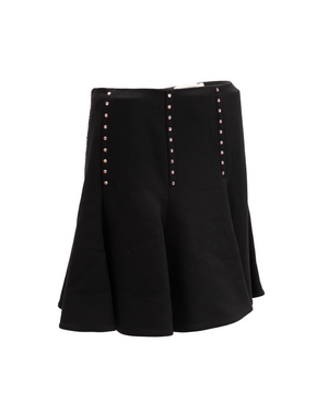 Valentino Garavani Mini-Rock in Schwarz mit Golddetails