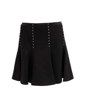 Valentino Garavani Mini-Rock in Schwarz mit Golddetails
