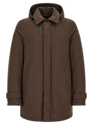 Herno Brauner Parka aus Polyester