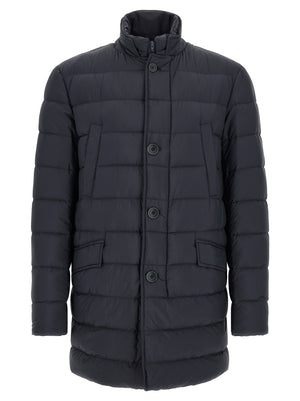 Herno Blauer Mantel aus Polyamid