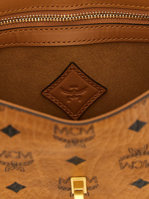 MCM Schultertasche aus braunem Polyethylen