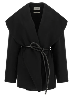 Sportmax Schwarzer Wollmantel