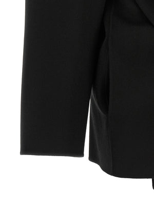 Sportmax Schwarzer Wollmantel