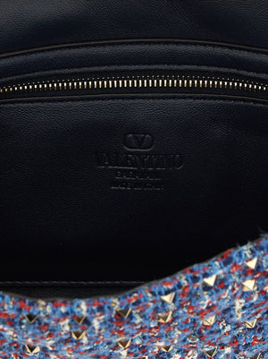 Valentino Garavani Blaue Umhängetasche aus Polyester