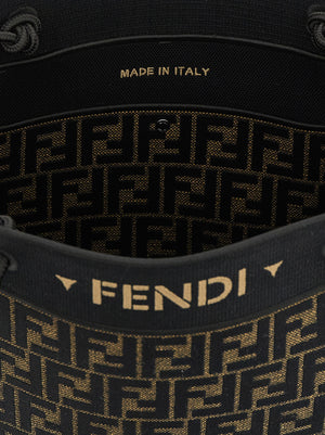 Fendi Braune Baumwolltasche