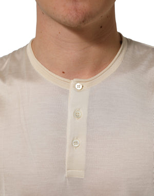Dolce & Gabbana Kurzarm-Polohemd mit Kragen in Weiß